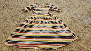 Girls Size 8 Hanna Andersson Multicolor Dress - Picture 1 of 3