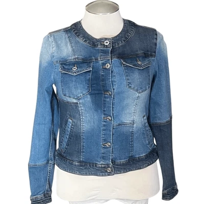 Chaqueta vaquera de retazos INC International Concepts talla Foto 1 de 4