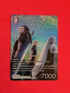 Final Fantasy TCG Zack PR-156 Full Art *FOIL* Card Promo FF7 Crisis Core - Picture 1 of 4