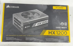 Corsair HX Series, HX1200, 1200 Watt, Fully Modular Power Supply, 80+ Platinum - Afbeelding 1 van 3