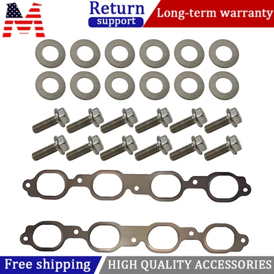 GM Gen V Exhaust Manifold Header Gaskets With Bolts For 2014+ LT1 5.3L 6.2L New Foto 1 de 4