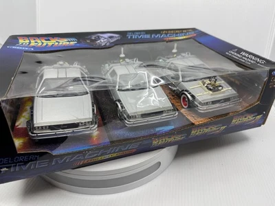 Back to the Future Trilogy Delorean three pack from Universal Studios - Image 1 of 4