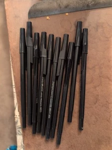 Paper-mate Medium Black Pens Medium Point Lot Of 10 - Picture 1 of 1