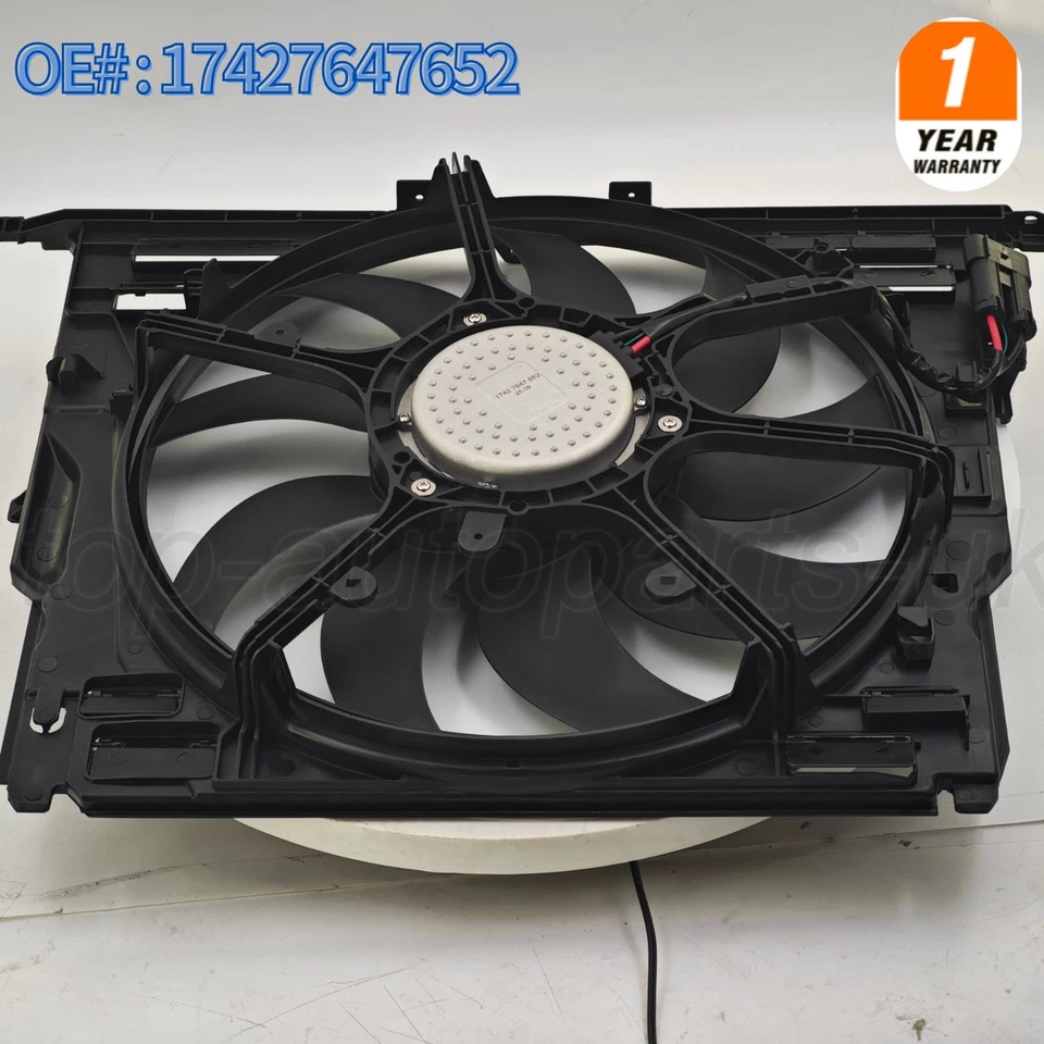 Nuevo conjunto de ventilador de refrigeración doble radiador y condensador para BMW 535I 17427647652 11-16 Foto 1 de 4