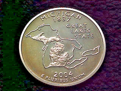 2004 S MICHIGAN STATE SILVER  PROOF QUARTER - Image 1 of 3