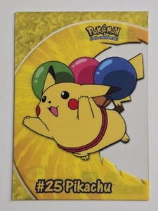 Carta Pikachu Trasparente 2000 Topps Chrome Pokemon Edizione TV Animazione Serie 2 - Foto 1 di 7