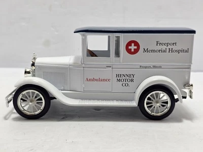 Liberty Classics Freeport IL Hometown Series FHN Hospital Ambulance 1928 Chevy  - Image 1 of 4