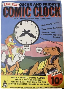 Oscar Friday's Comic Magic Clock Reed & Assoc Fawcett Publications Vintage - Bild 1 von 5