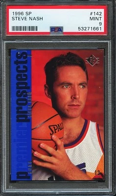 PSA 9 1996 UPPER DECK SP #142 STEVE NASH RC 9T10W 96-97 **1661** - Image 1 of 2