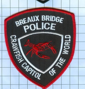 Police Patch - Louisiana - BREAUX BRIDGE CRAWFISH CAPITOL OF THE WORLD - Picture 1 of 1