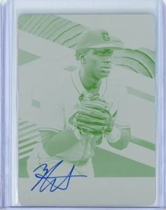 2020 Panini Elite Extra Edition ZAVIER WARREN Printing Plate AUTO RC Rookie 1/1 - Picture 1 of 2
