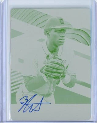2020 Panini Elite Extra Edition ZAVIER WARREN Printing Plate AUTO RC Rookie 1/1 - Image 1 of 2