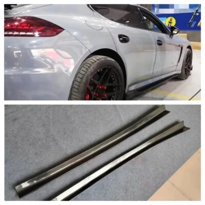For Ferrari California Genuine Carbon Fiber Side Skirt Apron Extended Lip Kit  - Image 1 of 4