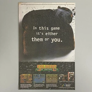 SOLDIERS OF FORTUNE SEGA GENESIS SUPER NES NINTENDO 1993 VINTAGE RETRO WERBUNG - Bild 1 von 7