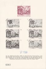 Ö.1980 ANK.Nr.:E9a Gedenkblatt"Stichphasenblock mit Original Unterschrift Toth"