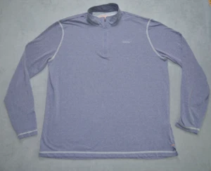 Orvis Trout Bum 1/4 Zip Pullover Shirt Mens XL Blue Performance Lightweight Fish - Imagen 1 de 11