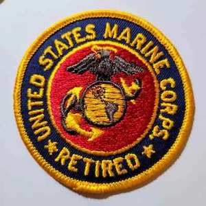USMC Patch 3" United States Marine Corps Retired Military Embroidered Patch - Picture 1 of 3
