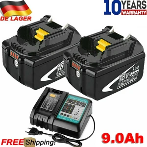 Für Makita Akku 18V 9,0AH 6AH BL1860B BL1850B BL1830 BL1820 LXT Lithium - Bild 1 von 32