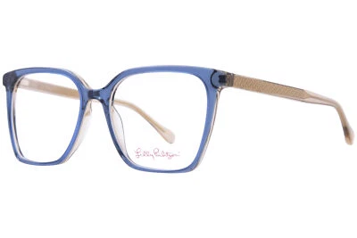 Женские очки Lilly Pulitzer Porsha-NV темно-синие с полным ободком квадратной формы 52 мм - Изображение 1 из 4