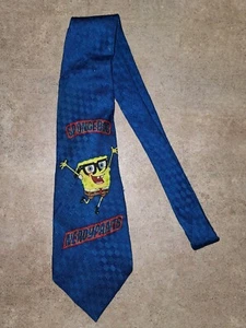 Spongebob Squarepants Nerdypants Cartoon Neck Tie One Size 2002 Nickelodeon - Picture 1 of 4