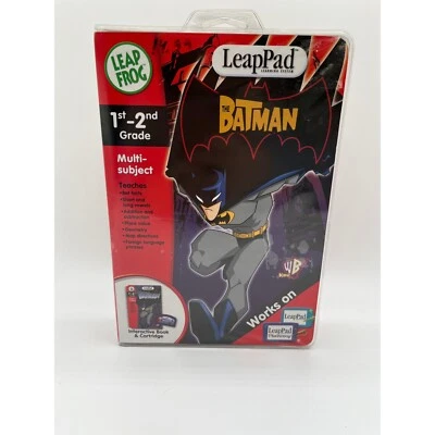 LeapFrog LeapPad Interactive Books Cartridges Batman & Incredibles 1st 2nd Grade - Image 1 of 3