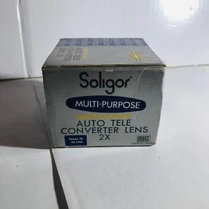 SOLIGOR Multicolor 2x Auto Tele Converter Lens Cannon FD 09-1040 - Picture 1 of 4