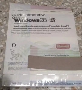 Microsoft Windows 98 Originale In Italiano, Imballato.Mai Venduto.Top Vintage - Foto 1 di 5
