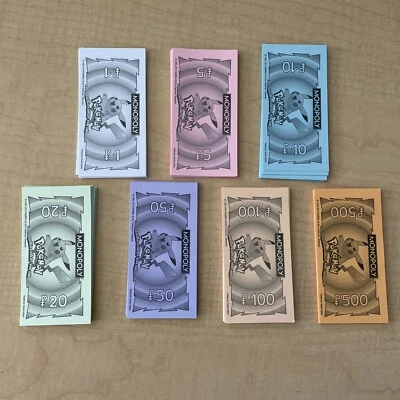 Monopoly Pokemon Kanto Edition Replacement Pieces - Money - Image 1 of 2