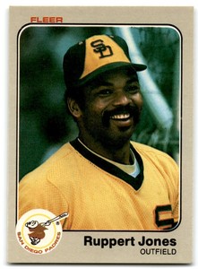 1983 Fleer Ruppert Jones San Diego Padres #361