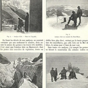 Etude bactériologique du massif du Mont-Blanc - - Article de presse 1902 - Picture 1 of 3