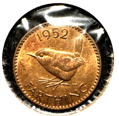 Great Britain 1952 farthing KM 867 BU - Image 1 of 2