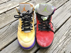 Taglia 11 - Nike Air Jordan 5 Retro SE What The Solar Yellow Red Sneakers Uomo - Foto 1 di 16