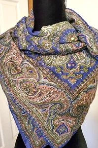 Paisley Damen Baumwollschal Hergestellt in Indien Neu ohne Etikett 34"x37" Sehr weich SCHÖN! - Bild 1 von 6