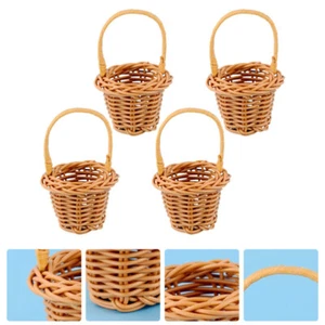 Geschenkkorb Party Gastgeschenke geflochten Einkaufskorb Weidenkorb Griff - Bild 1 von 12