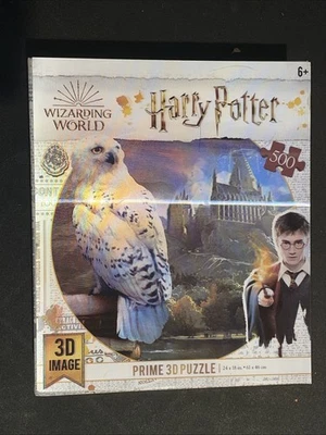 Rompecabezas de imagen 3D Harry Potter Hedwig Owl Prime 500 piezas, 24"x18" Foto 1 de 3