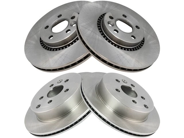 Juego de rotor de freno delantero y trasero TRQ 98DG73Q para Land Rover LR2 2008-2014 Foto 1 de 1