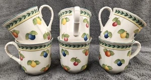6 Villeroy & Boch French Garden Fleurence Coffee/Teacups EUC See Description - Picture 1 of 6