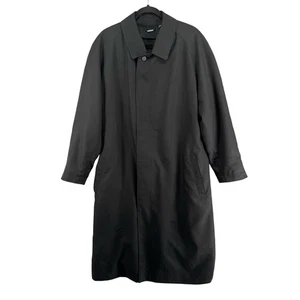 Sanyo New York Trenchcoat Wolle gefüttert Herren M? Schwarz Made in Japan - Bild 1 von 19