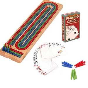 Classic Cribbage Wars Board Game Wooden Traps Cribbage Games Christmas Gifts - Picture 1 of 8