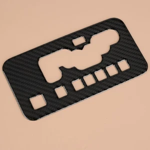 Real Carbon Fiber Interior Gear Shift Cover Panel Trim Fit For Jeep Liberty - Picture 1 of 5