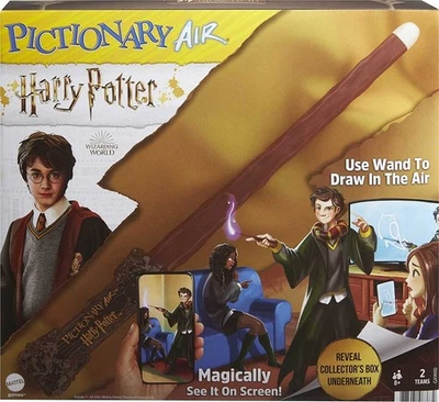 BOX DAMAGED!! Pictionary Air Harry Potter Family Drawing Game Wand Pen - Image 1 of 4