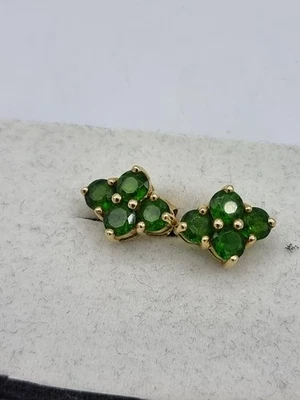 Paar schöne Peridot  Ohrringe/ Stecker  G Gold 585 punziert #(Lin) - Bild 1 von 4