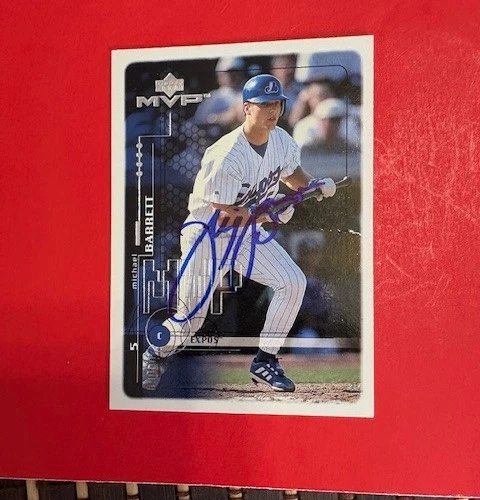 MICHAEL BARRETT 1998 UPPER DECK MVP #128 MONTREAL EXPOS  AUTO/SIGNED - Image 1 of 1