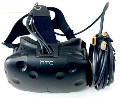 HTC Vive Virtual Reality Headset Black with Cables Without Link Box - Image 1 of 4
