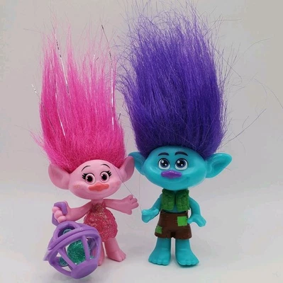 Dreamworks Trolls Hasbro 2 Inch Figure Poppy & Branch And Green Glitter Creature - Image 1 of 3
