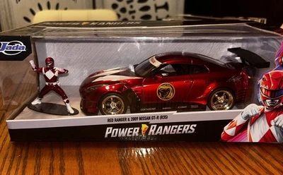 Coche diecast Jada Toys Power Rangers Red Ranger 2009 Nissan GT-R R35 NUEVO (46) Foto 1 de 4
