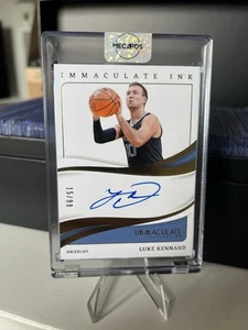 2023-24 Panini Immaculate Ink Luke Kennard /99 On Card Auto Memphis Grizzlies - Bild 1 von 2