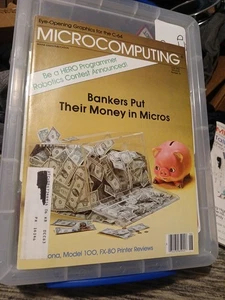 1983 JUNE MICROCOMPUTING MAGAZINE - BANKERS PUT THEIR MONEY IN MICROS - Picture 1 of 14
