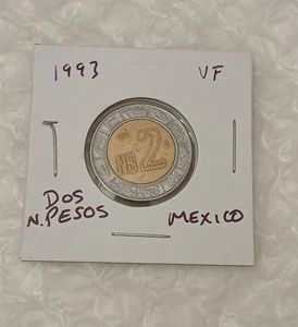 MEXICO ~ N$ 2~ Dos Nuevos Pesos 1993~* VF~ Coin - Picture 1 of 6