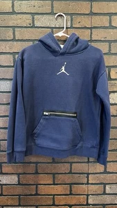 Michael Jordans Youth Large Sweater Hoodie Black Size Long Sleeves Pocket Front - Picture 1 of 8